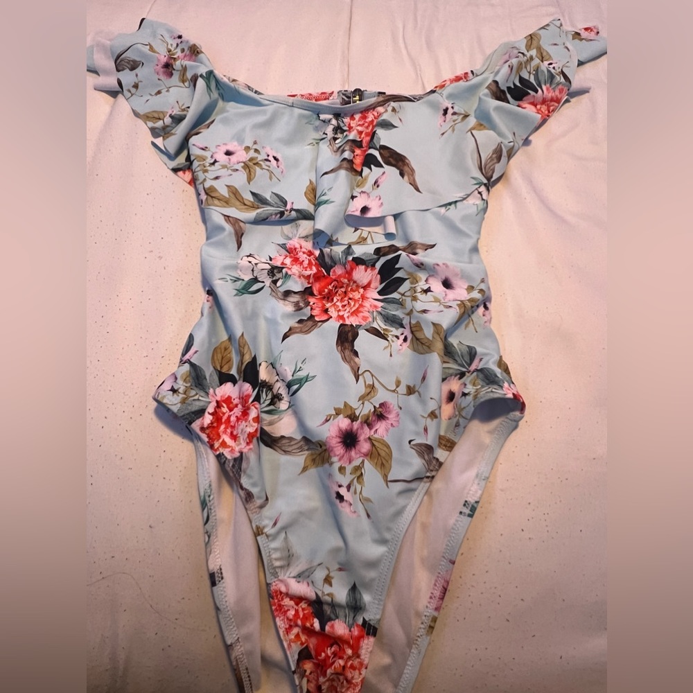 Beautiful Floral Bathing Suit worn once
